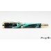 Stunning handmade fountain pen with a beautiful custom green resin