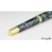 Custom roller ball desk pen handcrafted with rare Mexican Green Abalone