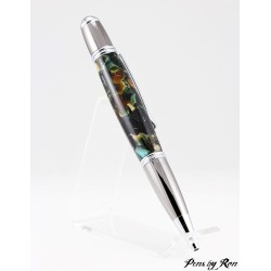 Stunning twist to open ballpoint pen with a beautiful resin
