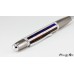 Red, White and Blue abalone and mother of pearl ballpoint pen