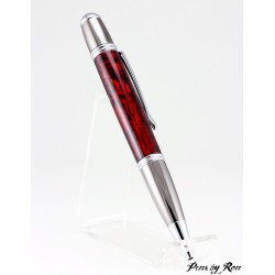 Beautiful red paua abalone ballpoint pen