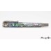 Beautiful handmade abalone fountain pen with gun metal accents