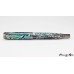 Beautiful handmade abalone fountain pen with gun metal accents