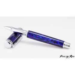 High quality roller ball abalone pen handcrafted with chrome accents