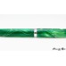 Unique green mesh resin on a handcrafted rollerball pen with chrome accents