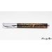 Magnetic capped roller ball pen with a stunning resin and chrome accents