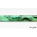 Deep green swirled roller ball pen paired with chrome accents and a magnetic cap