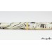 Rare Mexican Green Abalone handcrafted roller ball pen with chrome and gold accents