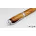 Stunning afzelia wood handcrafted ballpoint pen with chrome accents