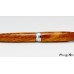 Stunning afzelia wood handcrafted ballpoint pen with chrome accents
