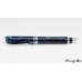 Beautiful custom fountain pen with a stunning blue resin