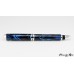 Beautiful custom fountain pen with a stunning blue resin