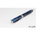 Beautiful custom fountain pen with a stunning blue resin