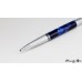 Chrome and satin ballpoint twist pen with beautiful mesh resin