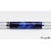 Chrome and satin ballpoint twist pen with beautiful mesh resin