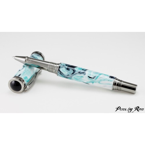 Handmade Roller Ball Pen with a Stunning Hand Poured Resin