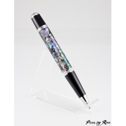 Handcrafted Twist to Open Ballpoint Pen with a Stunning Abalone Material