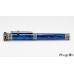 Stunning Paua Abalone roller ball pen with Greek themed accents in antique silver