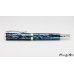 Stunning Paua Abalone roller ball pen with rhodium accents