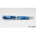 handcrafted rollerball pen with amazing depth of color and chrome accents