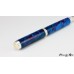Handcrafted fountain pen with a beautiful swirled resin and rhodium trim