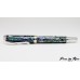 Beautiful abalone fountain pen handcrafted with rhodium accents