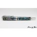 Beautiful abalone fountain pen handcrafted with rhodium accents