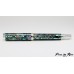 Beautiful abalone fountain pen handcrafted with rhodium accents