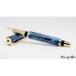 Custom roller ball pen with a beautiful custom diamond resin