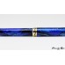 Custom handcrafted fountain pen with a beautiful mesh resin