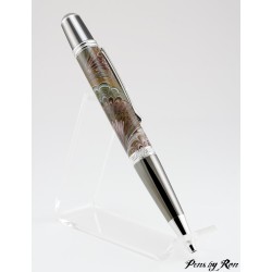Handcrafted ballpoint pen with a custom resin